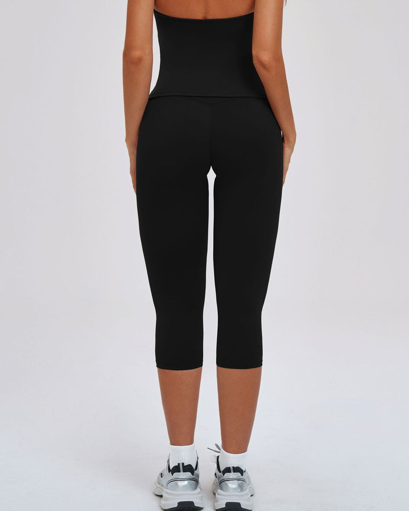 Leggings de yoga de tiro medio y cintura alta