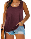 Camiseta sin mangas informal, de un solo color
