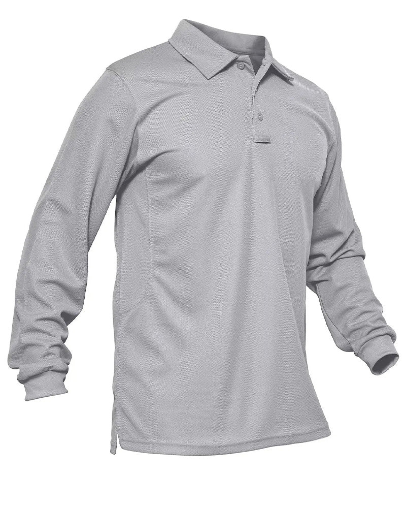 Camiseta polo de manga larga de estilo casual