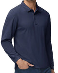 Camiseta polo de manga larga de estilo casual