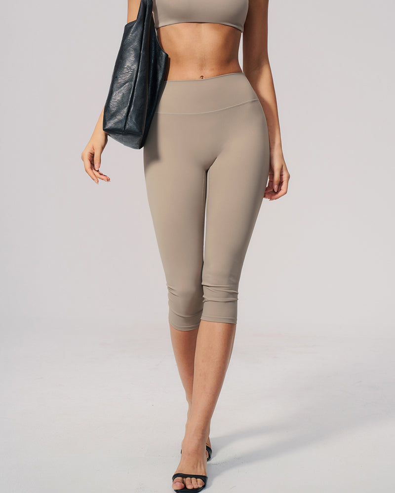Leggings de yoga de tiro medio y cintura alta